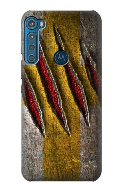 S3603 Entaille de Wolverine griffe de Etui Coque Housse pour Motorola One Fusion+