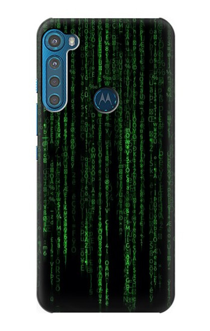 S3668 Code binaire Etui Coque Housse pour Motorola One Fusion+