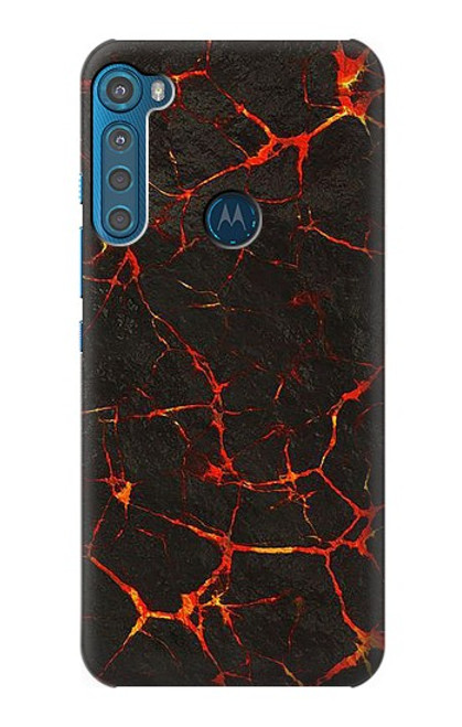 S3696 Magma de lave Etui Coque Housse pour Motorola One Fusion+