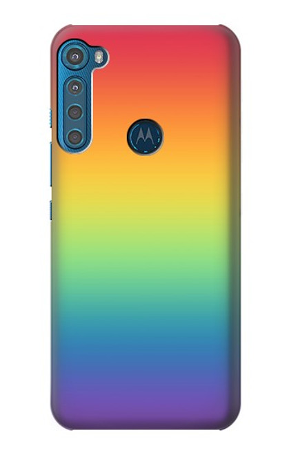 S3698 Drapeau de fierté LGBT Etui Coque Housse pour Motorola One Fusion+