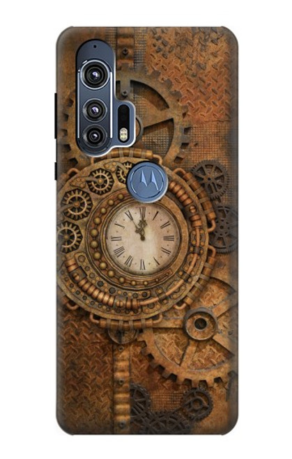 S3401 Horloge vitesse Steampunk Etui Coque Housse pour Motorola Edge+