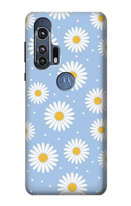 S3681 Motif de fleurs de marguerite Etui Coque Housse pour Motorola Edge+