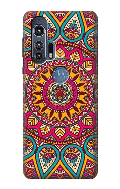 S3694 Modèle d'art hippie Etui Coque Housse pour Motorola Edge+