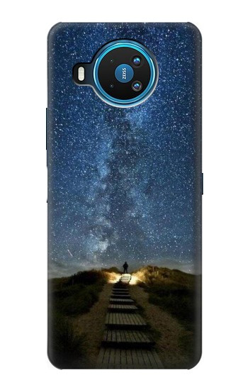 S0734 Stairway to Heaven Islande Etui Coque Housse pour Nokia 8.3 5G