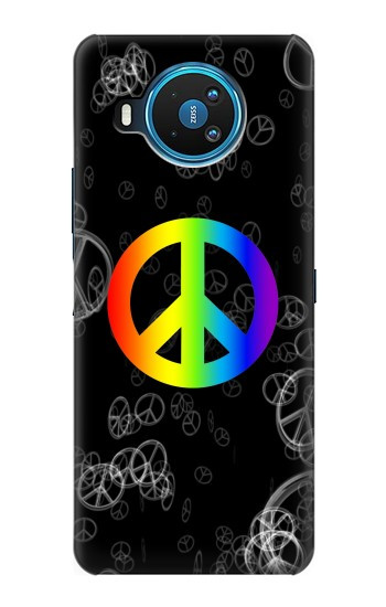 S2356 Signe de paix Etui Coque Housse pour Nokia 8.3 5G