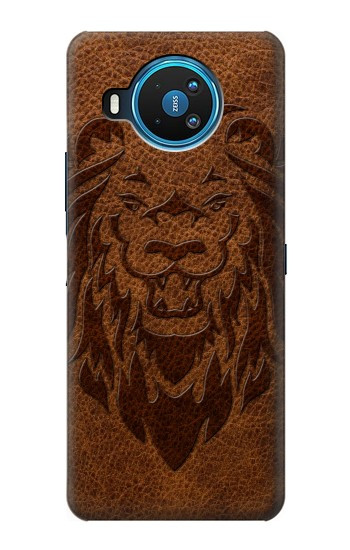 S2529 Leo Zodiaque Zodiaque marron Impression graphique Etui Coque Housse pour Nokia 8.3 5G