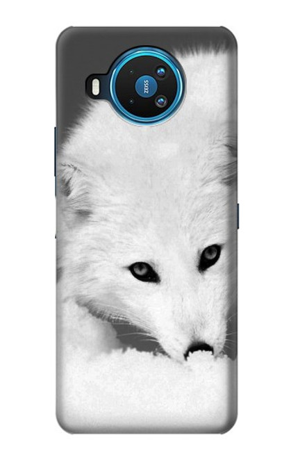 S2569 Blanc arctique Renard Etui Coque Housse pour Nokia 8.3 5G