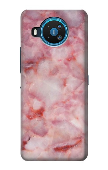 S2843 Texture en marbre rose Etui Coque Housse pour Nokia 8.3 5G