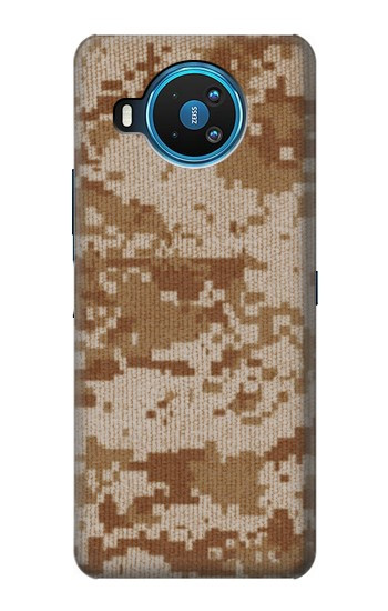 S2939 Camo camouflage numérique Désert Etui Coque Housse pour Nokia 8.3 5G