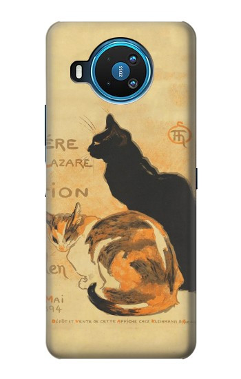 S3229 Affiche de chat millésimé Etui Coque Housse pour Nokia 8.3 5G