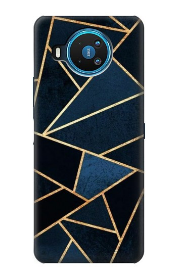 S3479 Marine Bleu Art Graphique Etui Coque Housse pour Nokia 8.3 5G