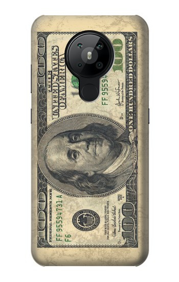 S0702 Dollars d'argent Etui Coque Housse pour Nokia 5.3