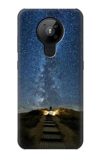 S0734 Stairway to Heaven Islande Etui Coque Housse pour Nokia 5.3