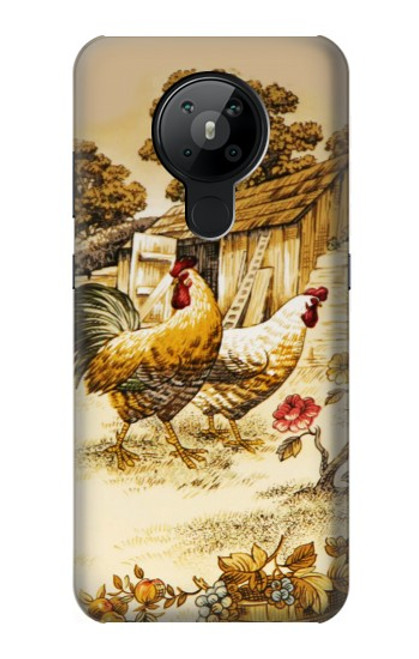 S2181 Français Pays Poulet Etui Coque Housse pour Nokia 5.3