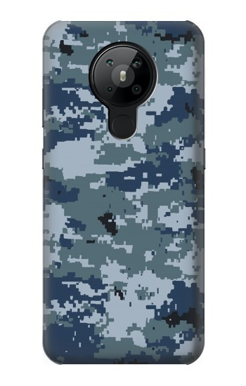 S2346 Marine Camo camouflage graphique Etui Coque Housse pour Nokia 5.3