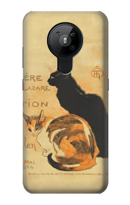 S3229 Affiche de chat millésimé Etui Coque Housse pour Nokia 5.3