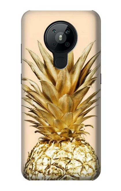 S3490 ananas or Etui Coque Housse pour Nokia 5.3