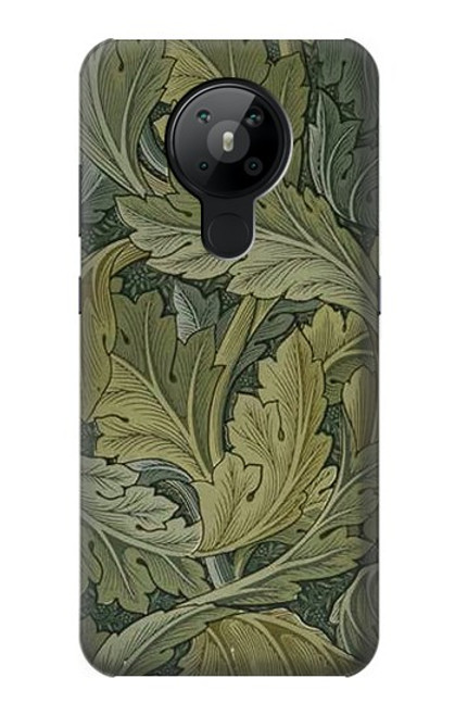 S3790 William Morris Acanthus Leaves Etui Coque Housse pour Nokia 5.3