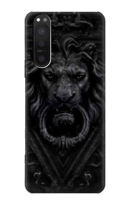 S3619 Lion noir gothique Etui Coque Housse pour Sony Xperia 5 II
