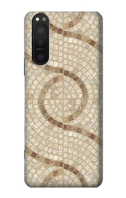 S3703 Carreaux de mosaïque Etui Coque Housse pour Sony Xperia 5 II