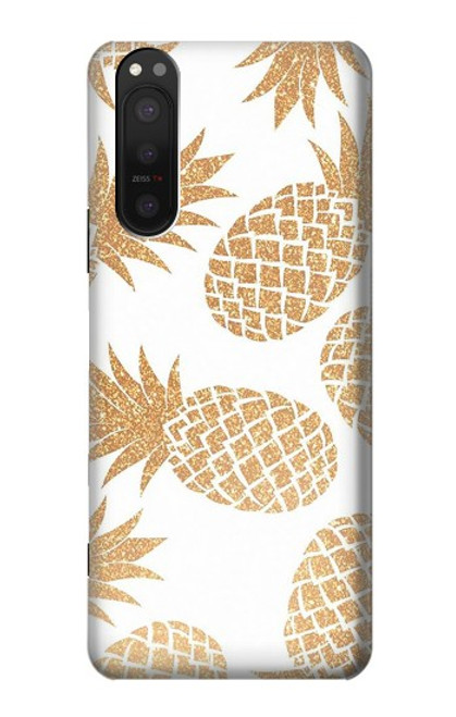 S3718 Ananas sans soudure Etui Coque Housse pour Sony Xperia 5 II