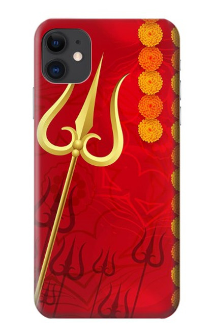 S3788 Shiv Trishul Etui Coque Housse pour iPhone 11