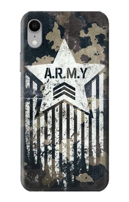 S3666 Camouflage de l'armée Etui Coque Housse pour iPhone XR