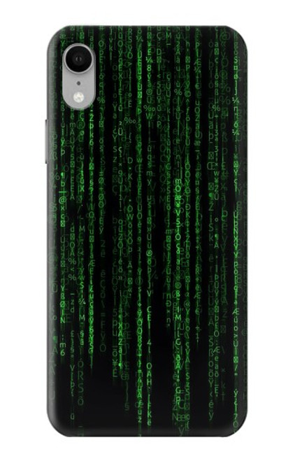 S3668 Code binaire Etui Coque Housse pour iPhone XR