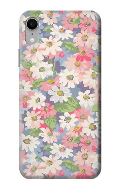 S3688 Motif d'art floral floral Etui Coque Housse pour iPhone XR