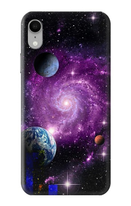 S3689 Planète spatiale Galaxy Etui Coque Housse pour iPhone XR