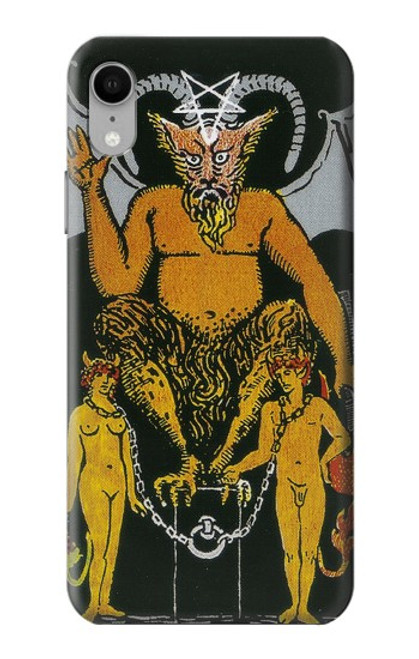 S3740 Carte de tarot le diable Etui Coque Housse pour iPhone XR