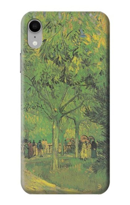 S3748 Van Gogh une ruelle dans un jardin public Etui Coque Housse pour iPhone XR