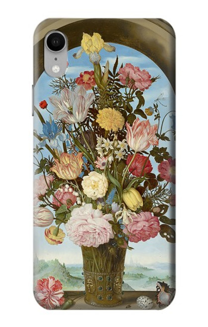 S3749 Vase de fleurs Etui Coque Housse pour iPhone XR
