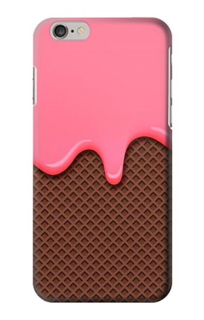 S3754 Cornet de crème glacée à la fraise Etui Coque Housse pour iPhone 6 Plus, iPhone 6s Plus