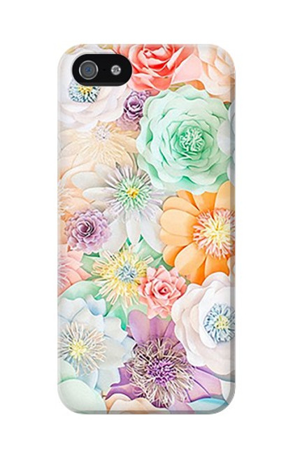 S3705 Fleur florale pastel Etui Coque Housse pour iPhone 5 5S SE