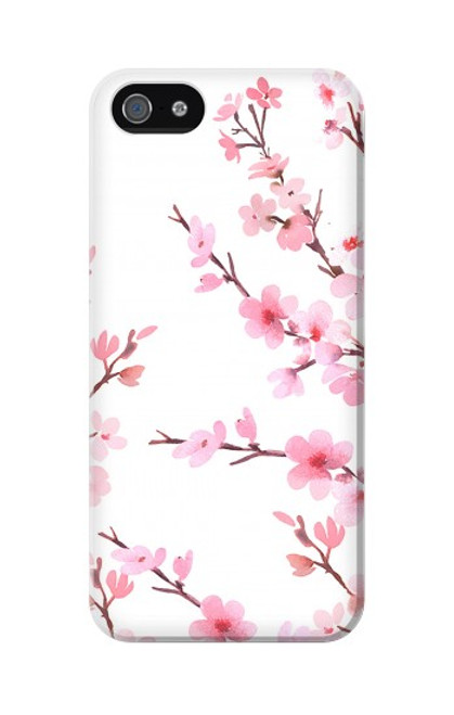 S3707 Fleur de cerisier rose fleur de printemps Etui Coque Housse pour iPhone 5 5S SE