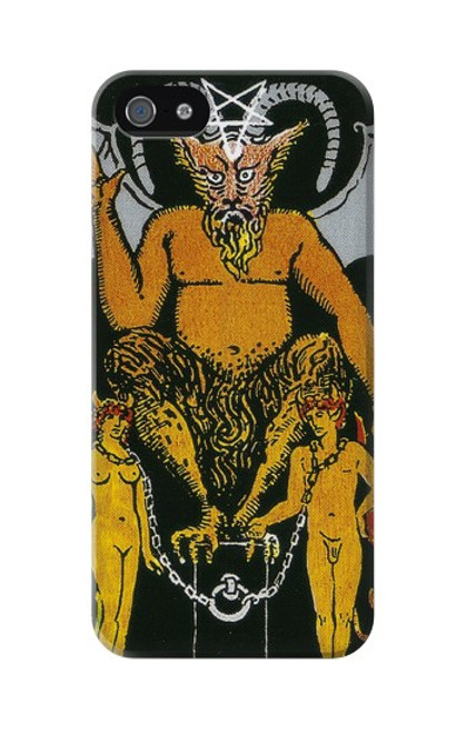 S3740 Carte de tarot le diable Etui Coque Housse pour iPhone 5 5S SE