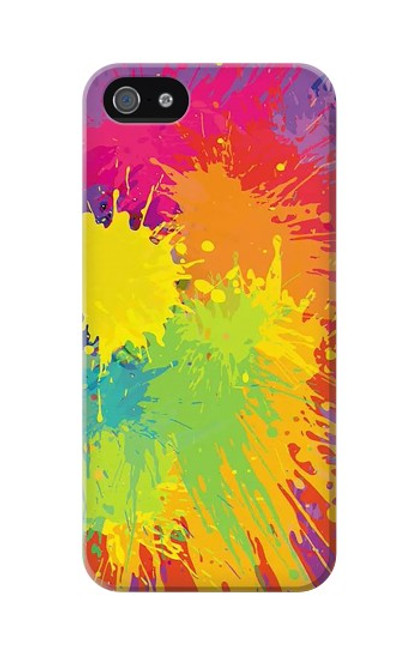 S3675 Tâche de couleur Etui Coque Housse pour iPhone 5C