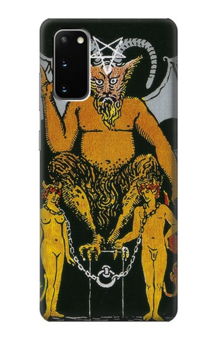 S3740 Carte de tarot le diable Etui Coque Housse pour Samsung Galaxy S20