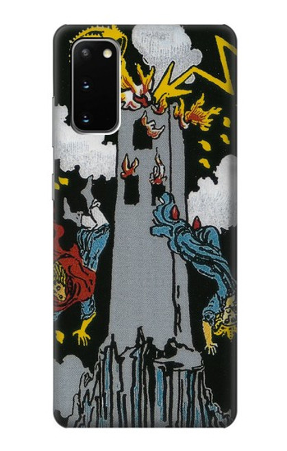 S3745 Carte de tarot la tour Etui Coque Housse pour Samsung Galaxy S20