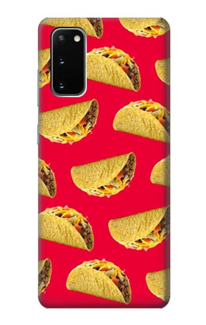 S3755 Tacos mexicains Etui Coque Housse pour Samsung Galaxy S20