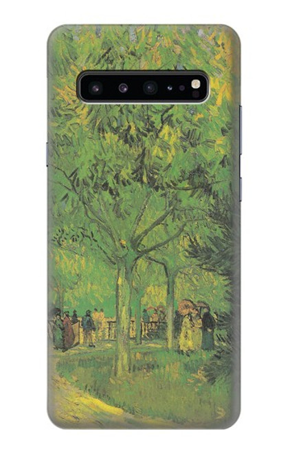 S3748 Van Gogh une ruelle dans un jardin public Etui Coque Housse pour Samsung Galaxy S10 5G