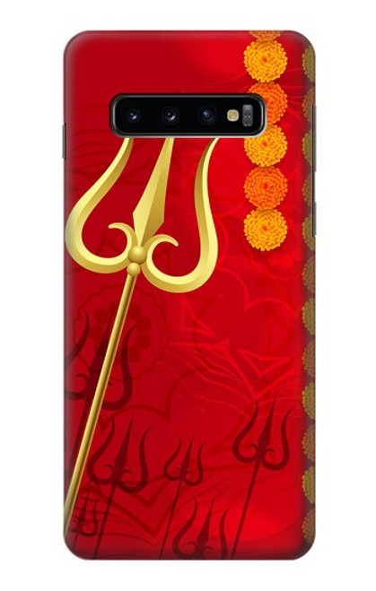 S3788 Shiv Trishul Etui Coque Housse pour Samsung Galaxy S10