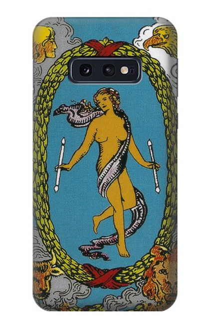 S3746 Carte de tarot le monde Etui Coque Housse pour Samsung Galaxy S10e