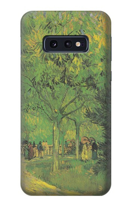 S3748 Van Gogh une ruelle dans un jardin public Etui Coque Housse pour Samsung Galaxy S10e