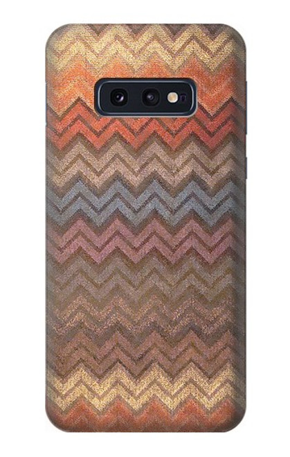 S3752 Motif de tissu en zigzag imprimé graphique Etui Coque Housse pour Samsung Galaxy S10e