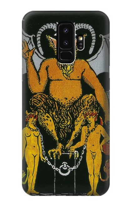 S3740 Carte de tarot le diable Etui Coque Housse pour Samsung Galaxy S9 Plus