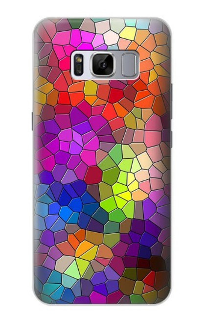 S3677 Mosaïques de briques colorées Etui Coque Housse pour Samsung Galaxy S8 Plus
