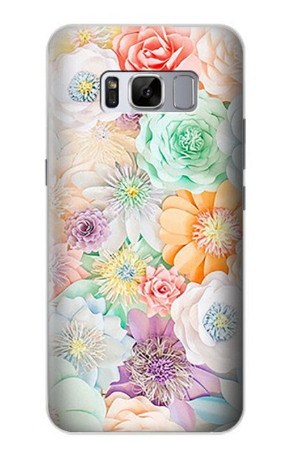 S3705 Fleur florale pastel Etui Coque Housse pour Samsung Galaxy S8 Plus