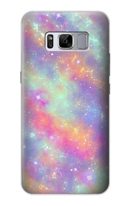 S3706 Arc-en-ciel pastel Galaxy Pink Sky Etui Coque Housse pour Samsung Galaxy S8 Plus